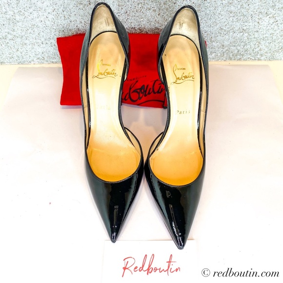 ♥️SOLD Louboutin Iriza Dorsay 100mm patent Pump - Picture 5 of 8